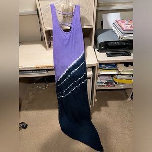 Olivia Purple and Blue Tie Dye Dress